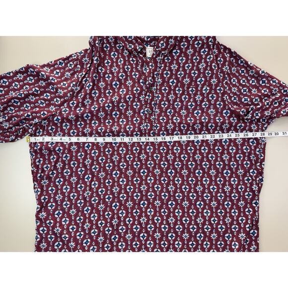 Reyn Spooner Men’s Hawaiian Aloha Shirt XL Red Print Japanese Rayon Tropical - Picture 6 of 13